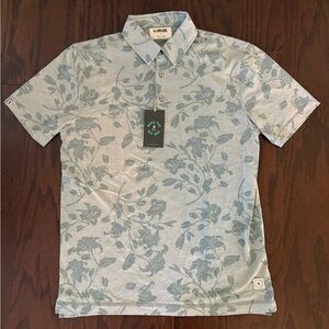 LINKSOUL Men's Gray Orchid Tempus Fugit Golf Polo Shirt, Size Small, NWT
